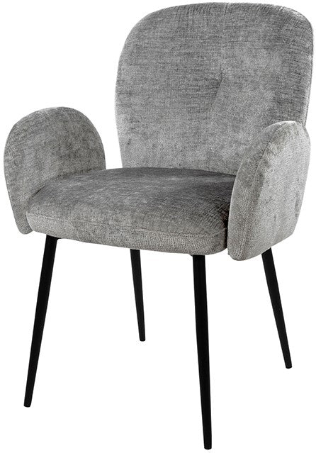 Stoel Bobby lichtgrijs (prijs = set van twee) - NW