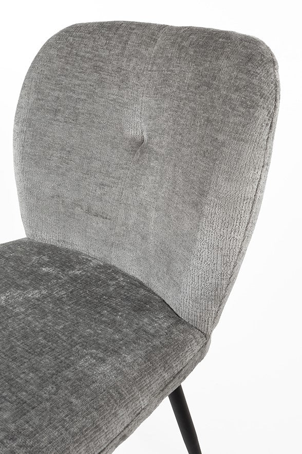 Fauteuil de table Bobby - gris clair (prix = lot de deux) - NW