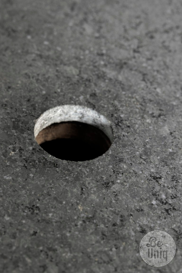 Badkamermeubel Bergen met granieten top - 1 lade en uitsparing