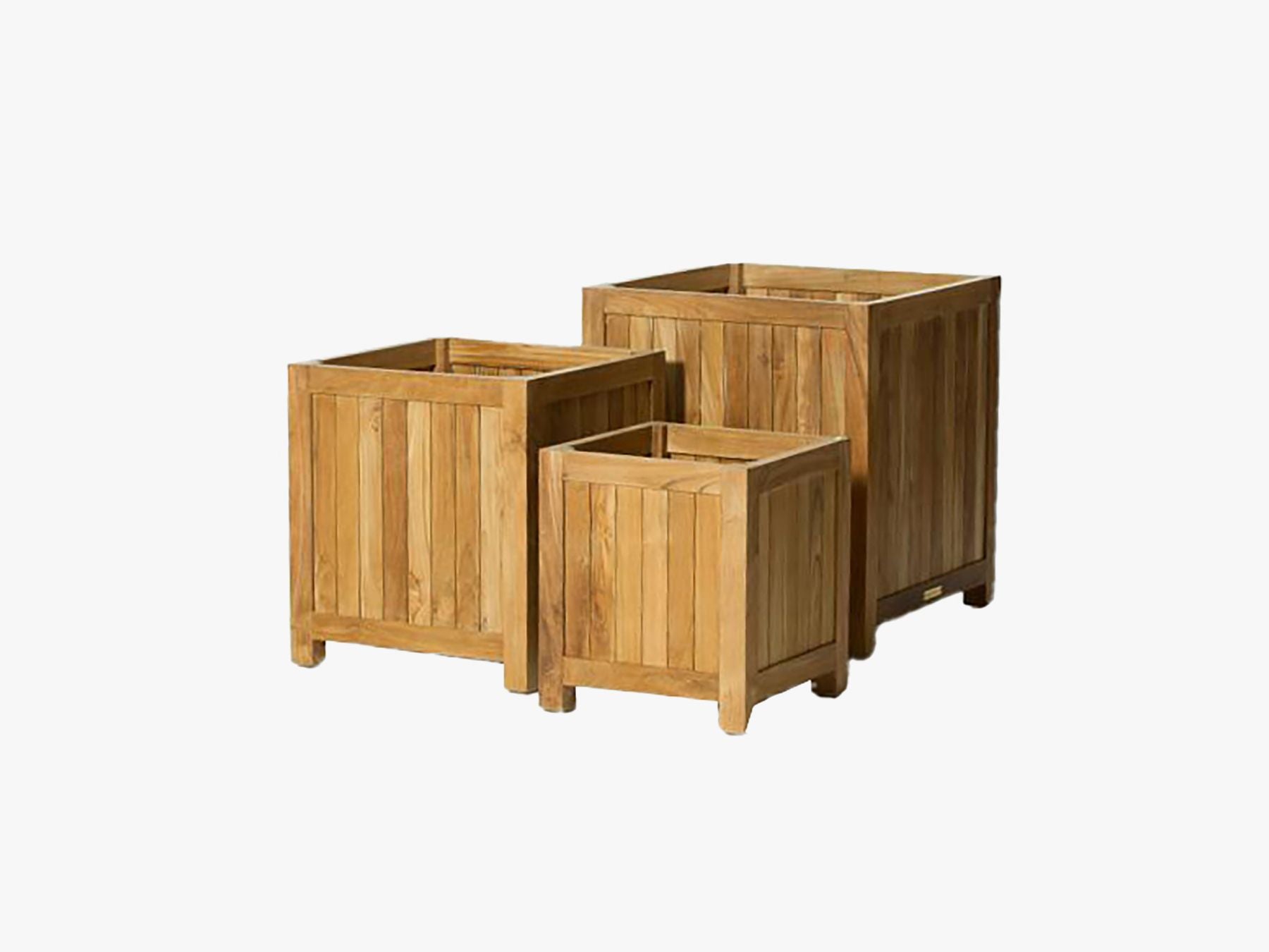 Bloembakken square teak - PRN