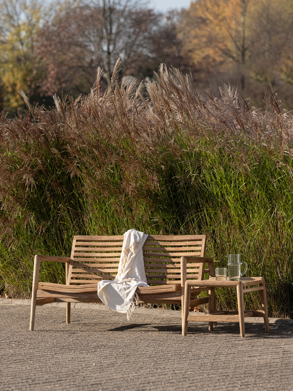 Outdoor bank Ray - teak - DTP