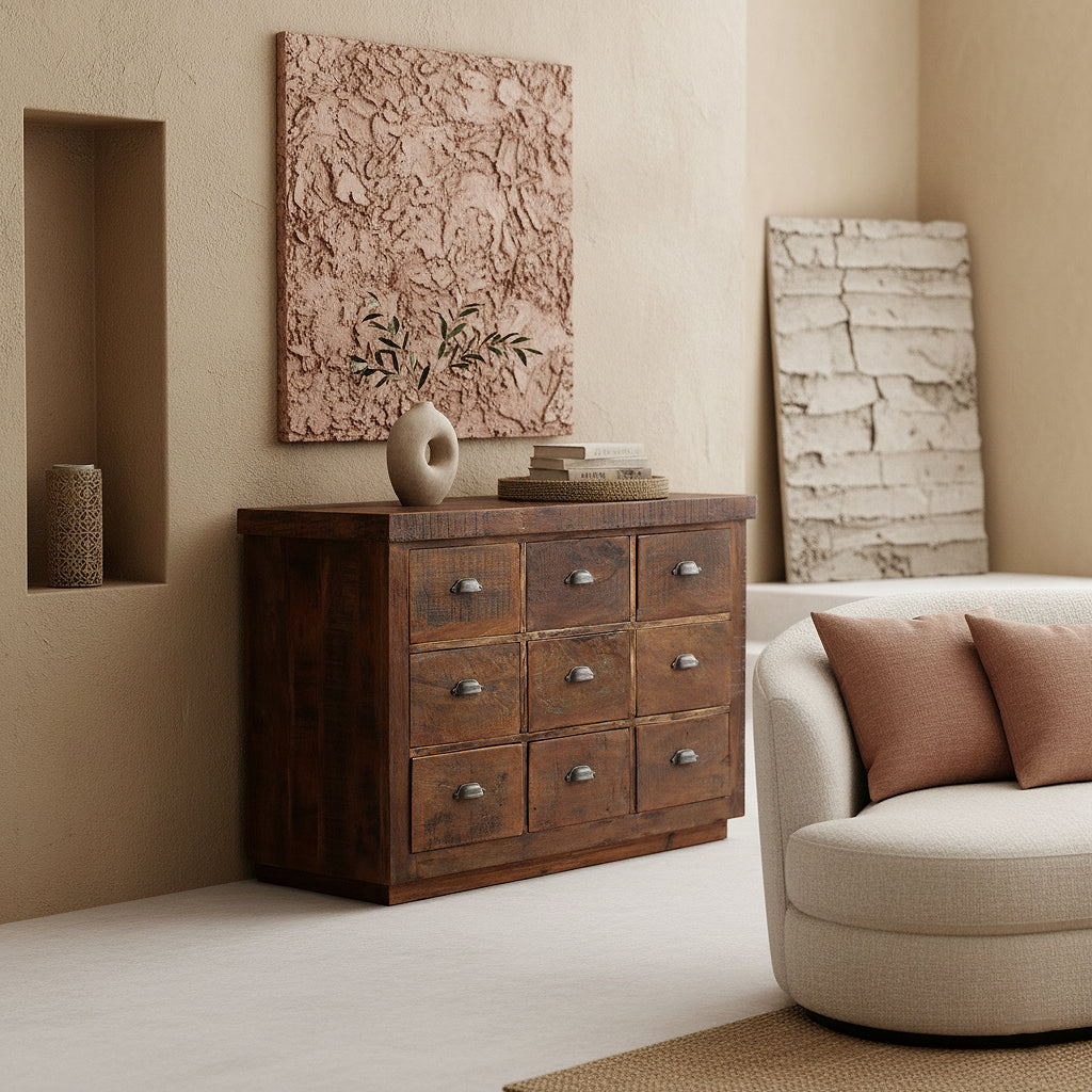 Dressoir Factory 9 lades - RAW