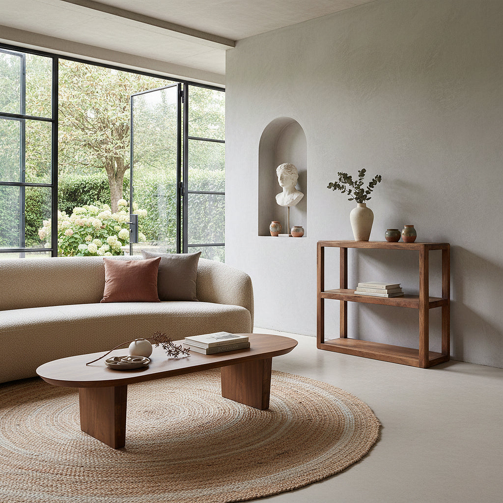 Boekenrek Bullnose mango - RAW