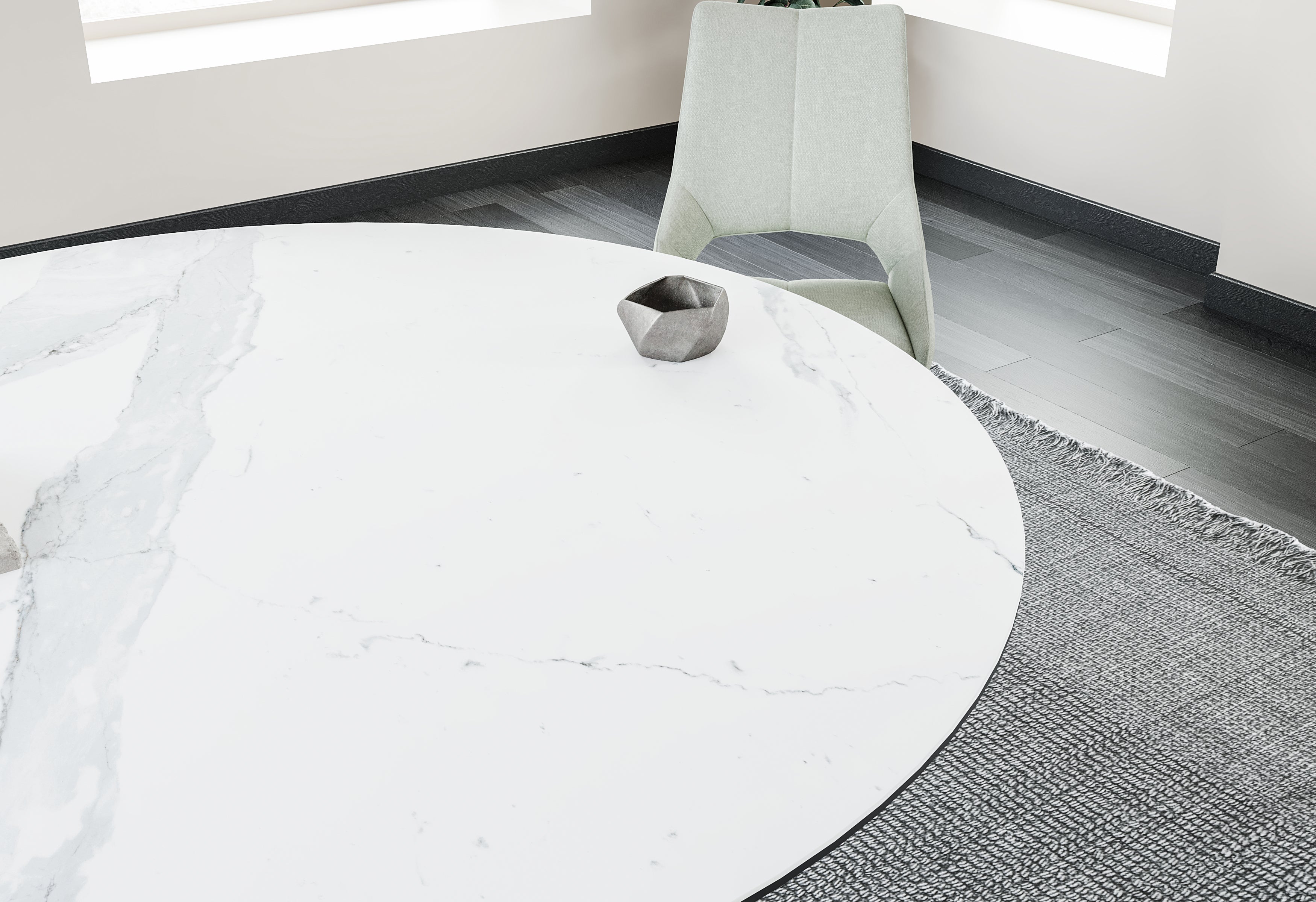 Eettafel Calise, keramisch rond - LV