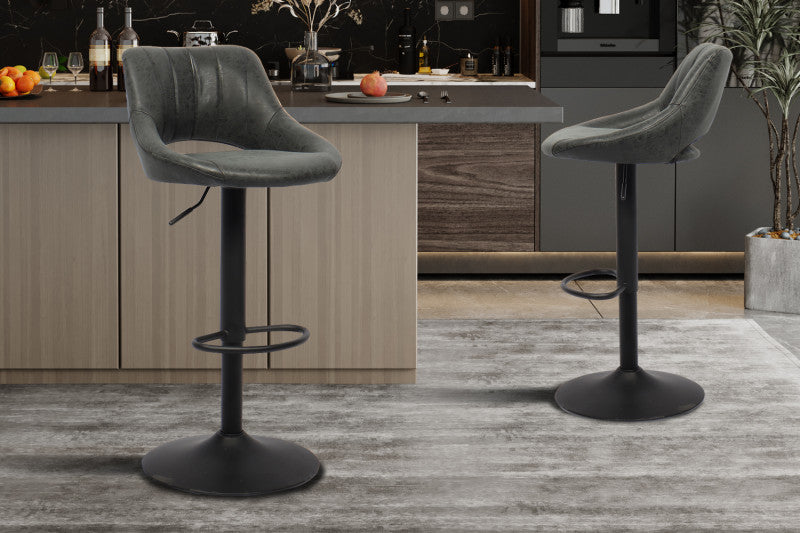 Counter- en barstoel Bella PU RS: zwart of cognac