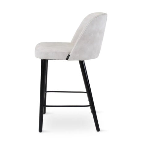 Counterstoel Ivo, ronde houten poten, maatwerk - VDC