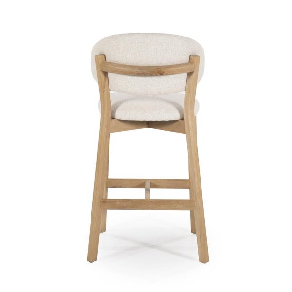 Counterstoel Mikky naturel eikenhout - Eleo