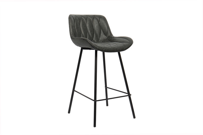 Tabouret de bar Nova RS : noir ou cognac