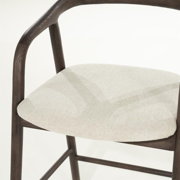 Hippe counterstoel Rayven donkerbruin essenhout - Eleo
