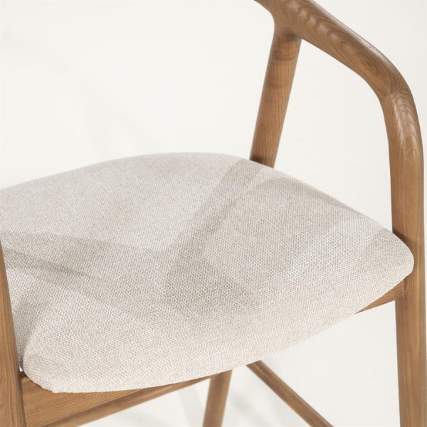 Hippe counterstoel Rayven lichtbruin essenhout - Eleo