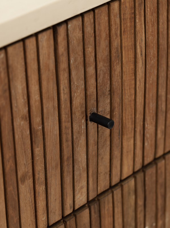 Dressoir Lagoon teakhout/mortex 3 lades - DTP - VANAF JANUARI