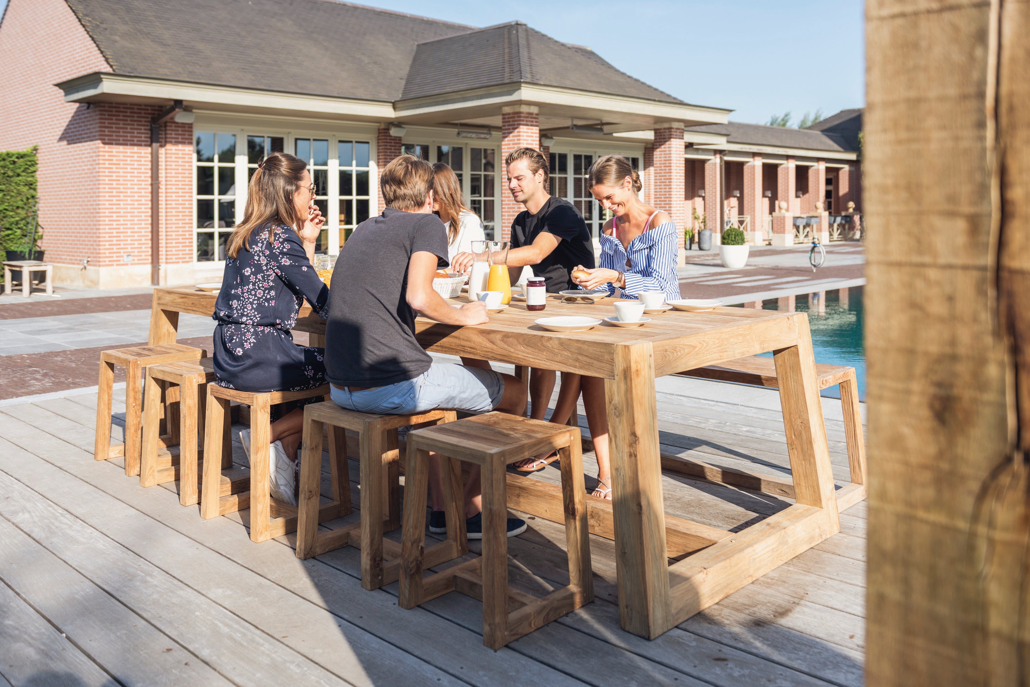Outdoor tuintafel Hermosa massief teakhout (300) - GS