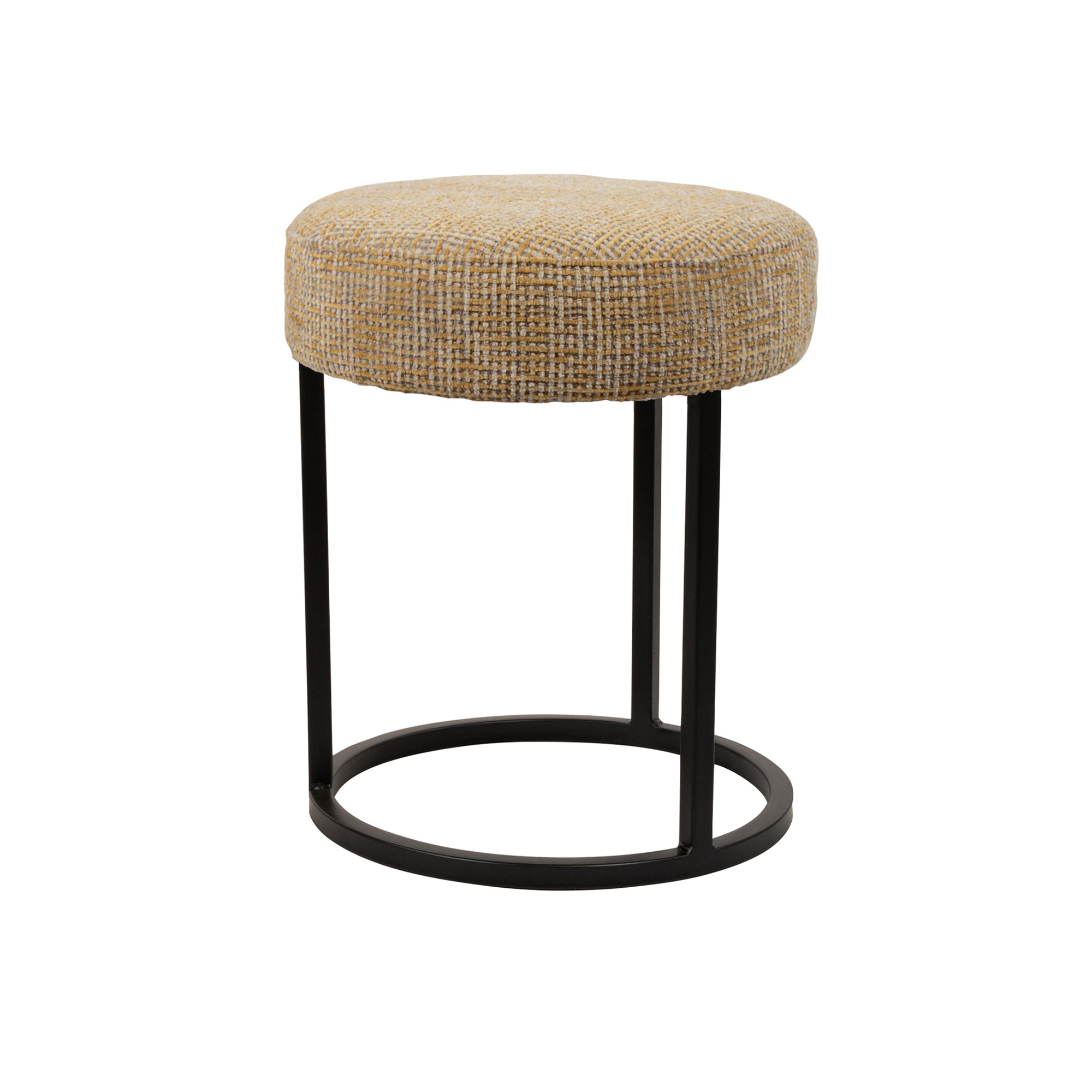 poef Escabel - Ø40 - Coco - Mosterd 06 - NW