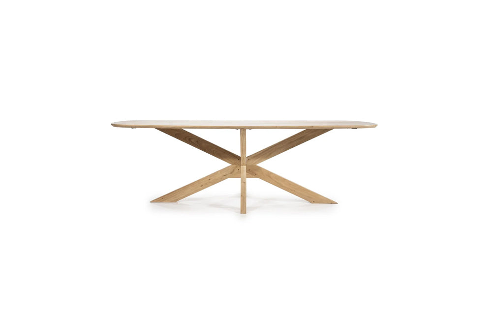 Eettafel Nikki naturel acaciahout - Eleo