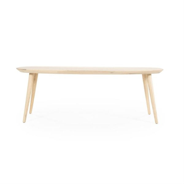 Eettafel Elijah naturel eikenhout - Eleo
