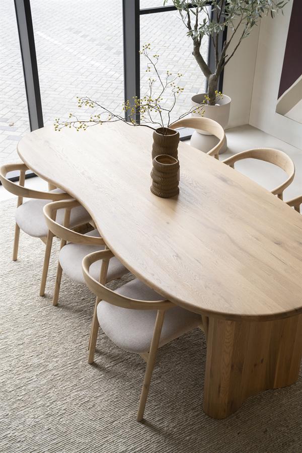 Eettafel Josh naturel eikenhout - Eleo