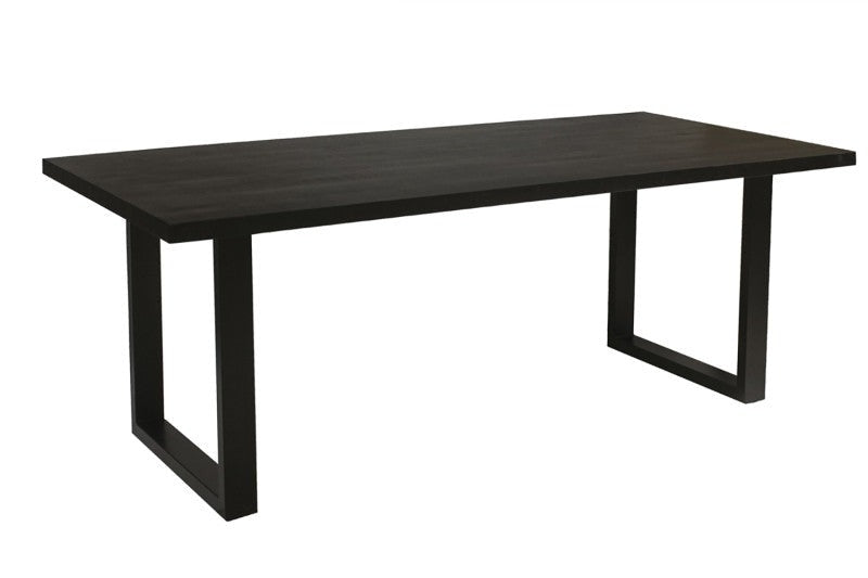 Table à manger 'Nicola' 180cm ou 200cm RS - rectangulaire mangolia naturel ou noir