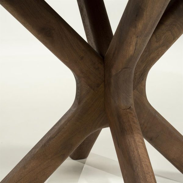 Eettafel Tycho mangohout lichtbruin - Eleo