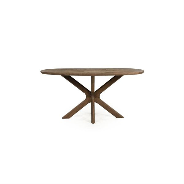 Eettafel Tycho mangohout lichtbruin - Eleo