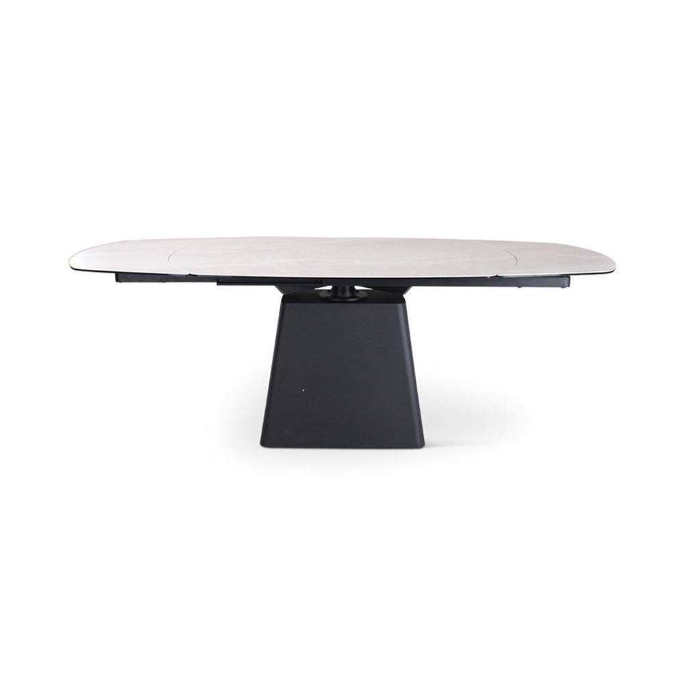 Eettafel Pico, uittrektafel 140/220 keramiek beige - VDC