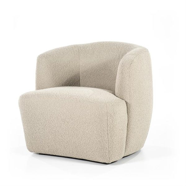 Fauteuil Charlotte EL : beige, taupe ou vert mousse - ELEO