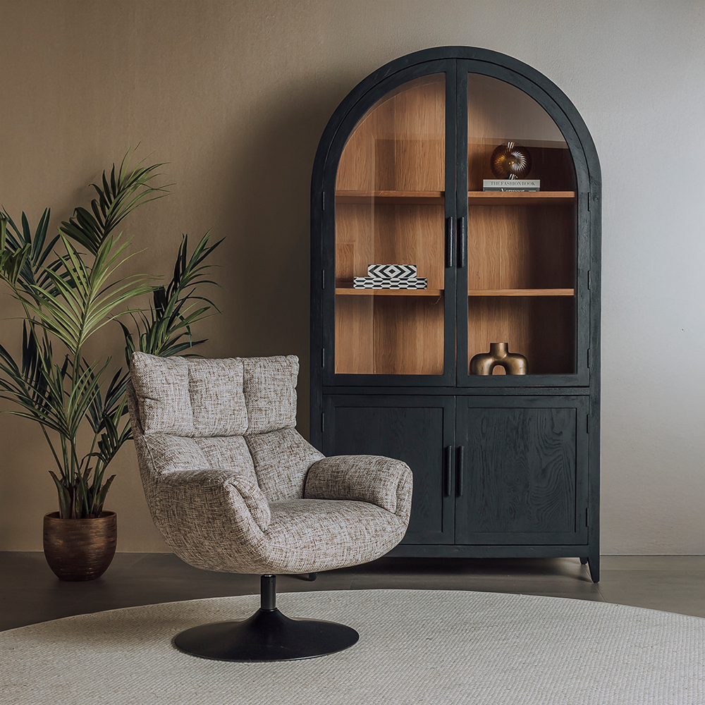 Fauteuil Force roterend - beige of donkergrijs - TWL