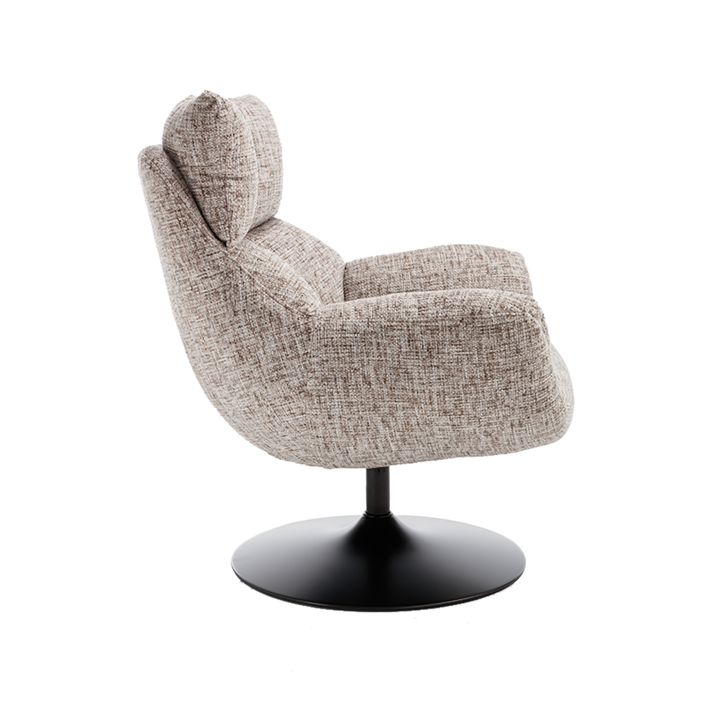 Fauteuil Force roterend - beige of donkergrijs - TWL