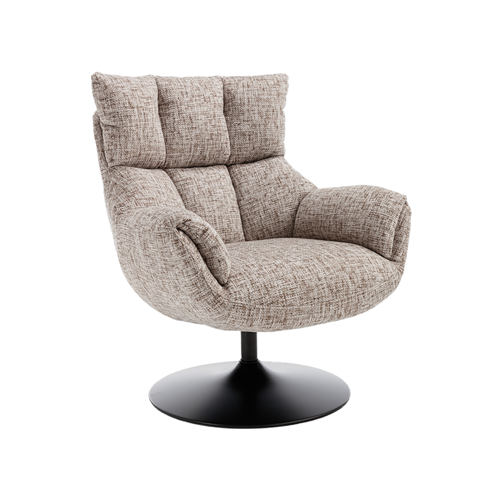 Fauteuil Force roterend - beige of donkergrijs - TWL