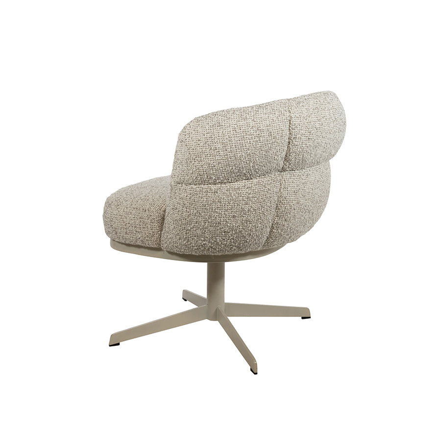 JLo eetkamerstoel - beige draaipoot 360 - Cuzco - Fog - NW