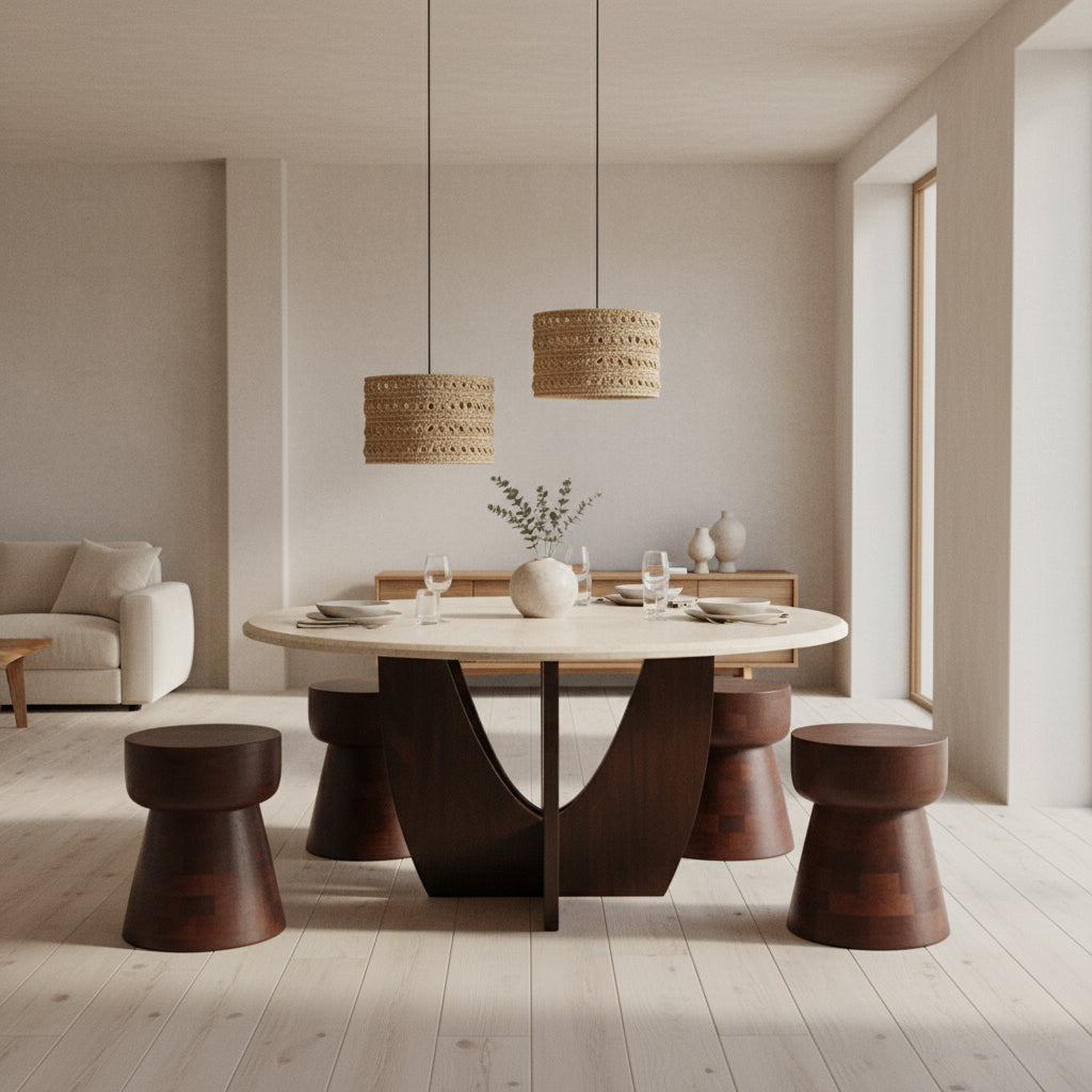 Herba hanglamp van zeegras - Ø 30x20 cm - RAW