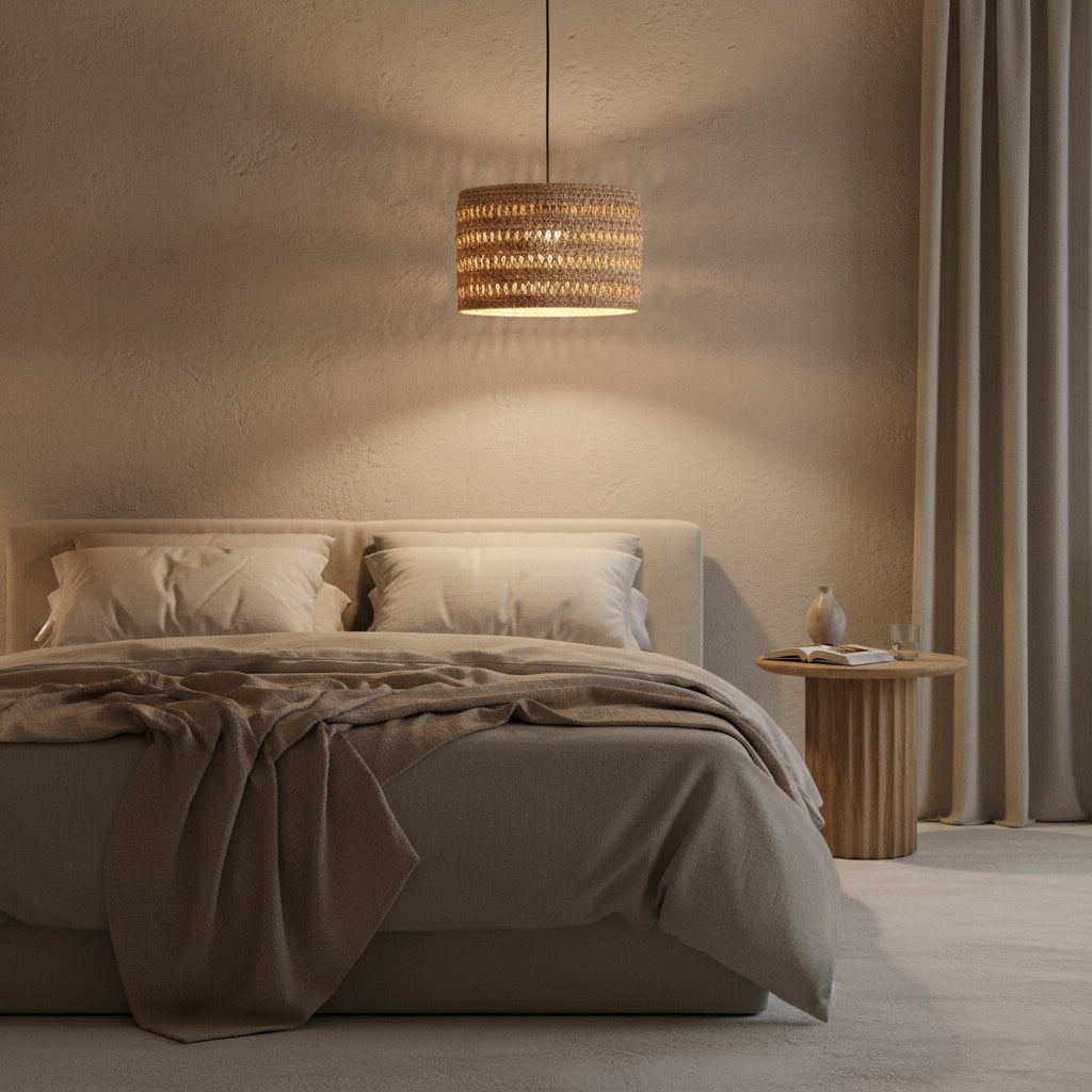 Herba hanglamp van zeegras - Ø 40x25 cm - RAW