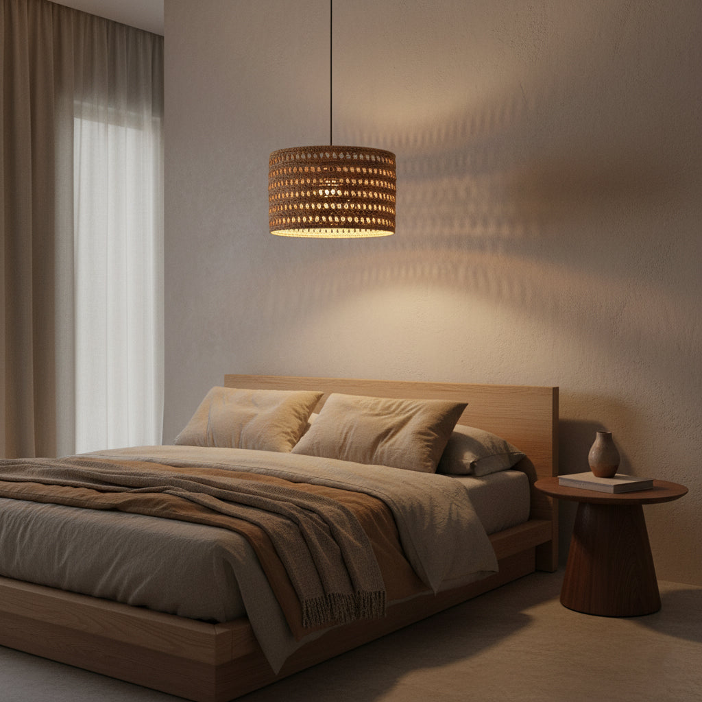 Herba hanglamp van zeegras - Ø 50x30 cm - RAW