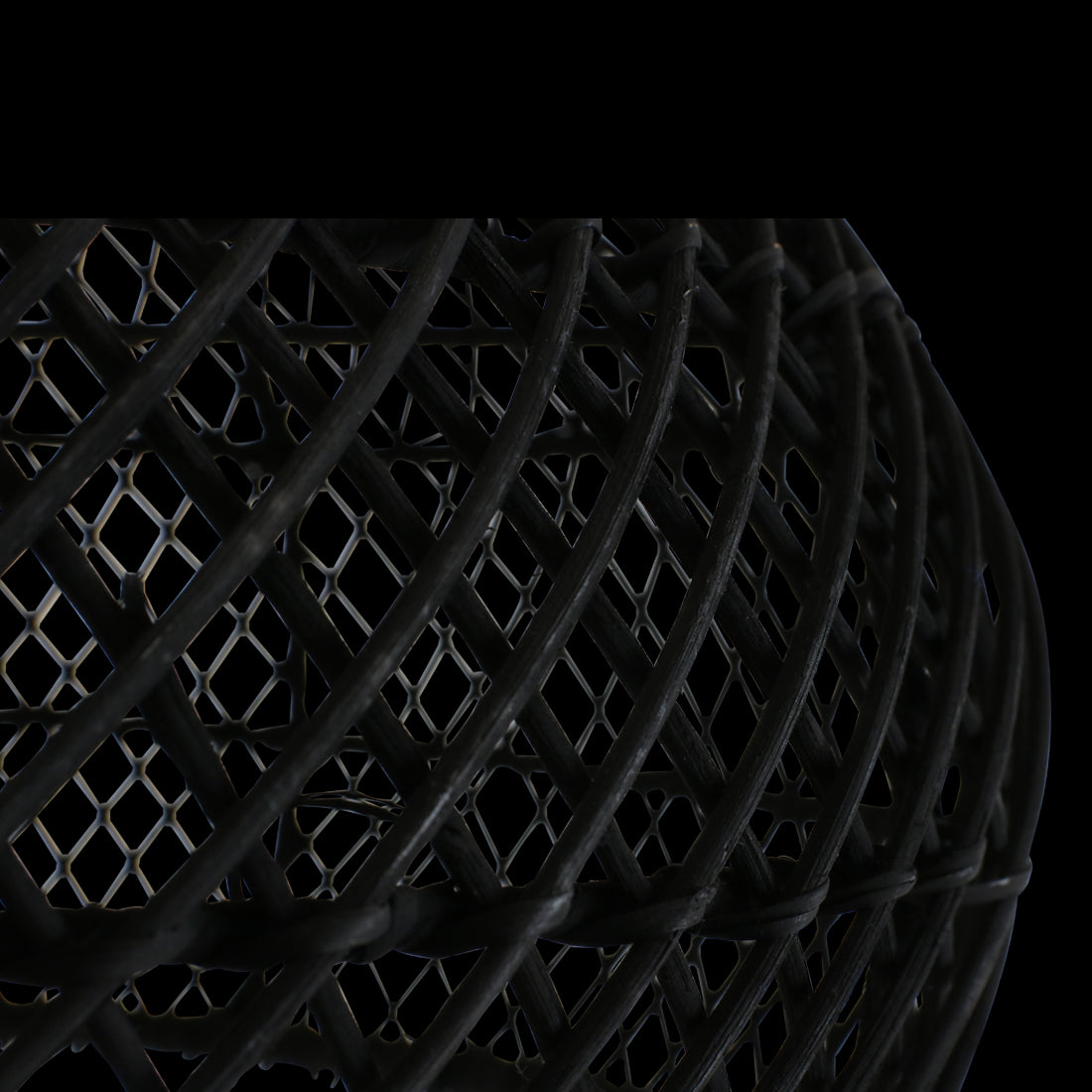 Maze rotan hanglamp zwart - Ø 42x36 cm - RAW