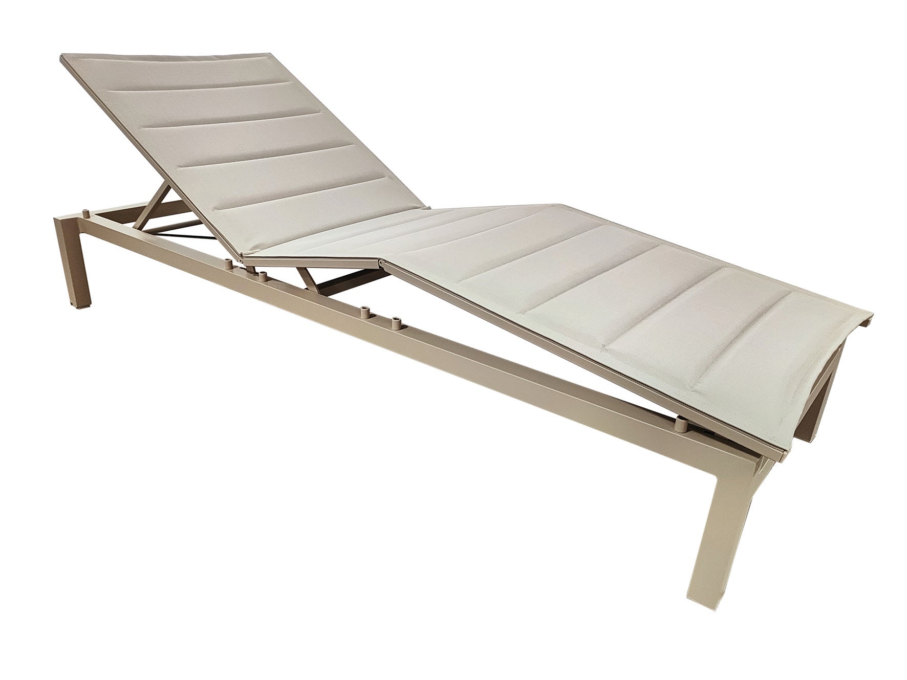 Ligzetel Tremezzo aluminium met textyleen - GESC