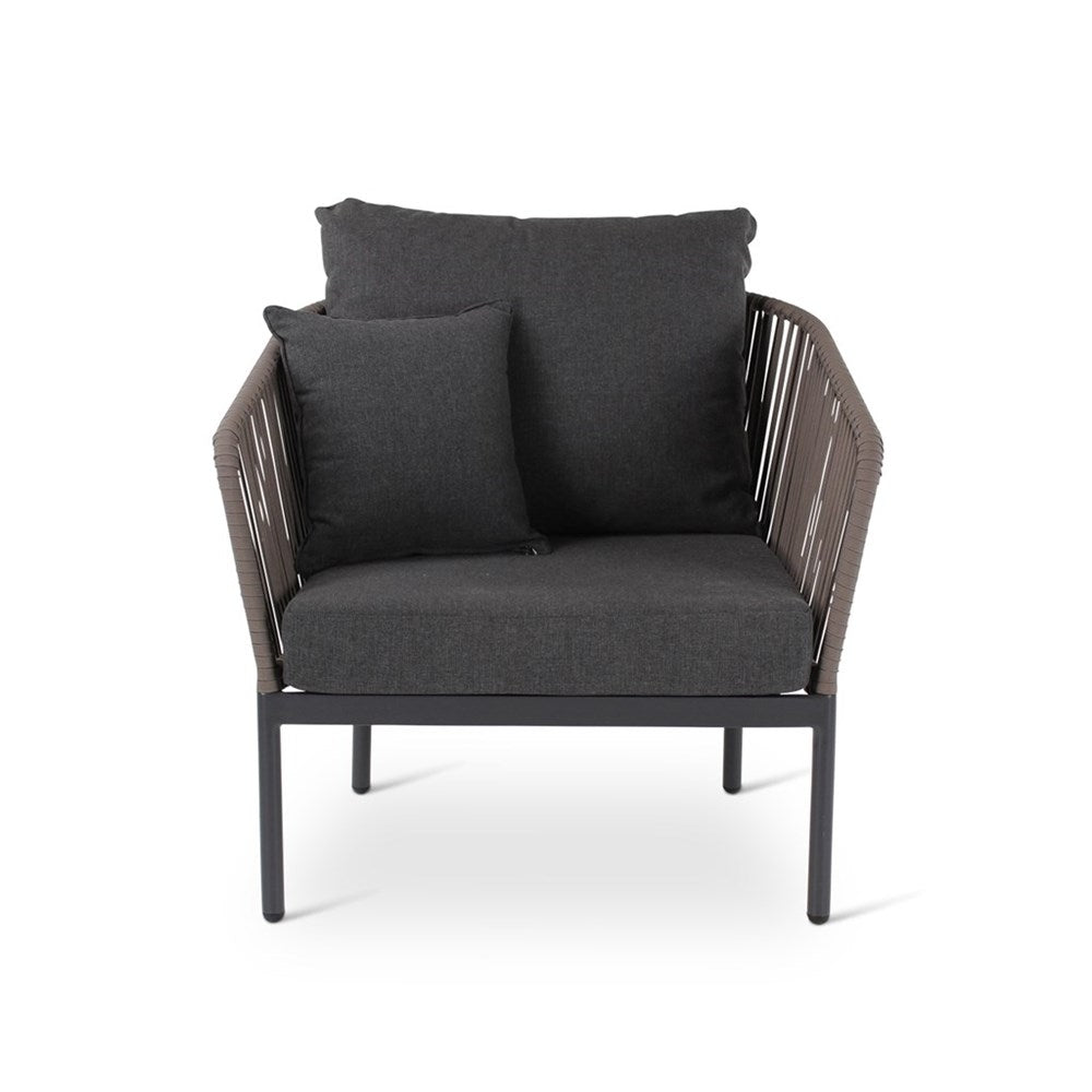 Fauteuil club d’extérieur Clavo, coussins inclus - VDC