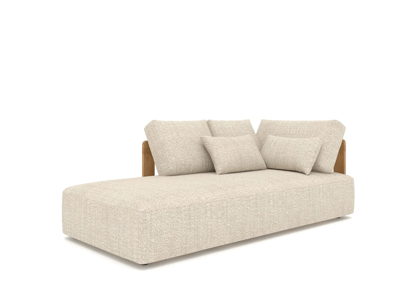 Ensemble de jardin Rafa - teck - tissu beige - GS