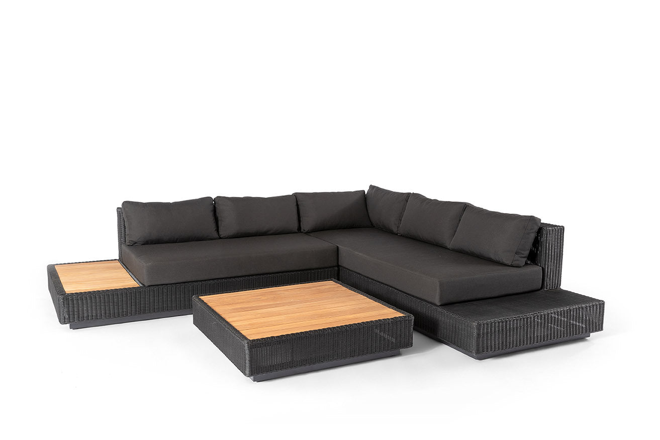 Outdoor lounge set Flo zwart - PRN