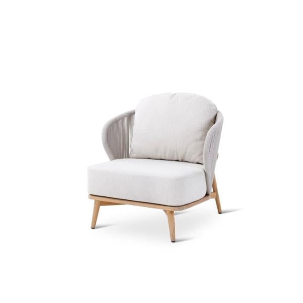 Chaise longue d'extérieur Gabor en teck naturel - VDC