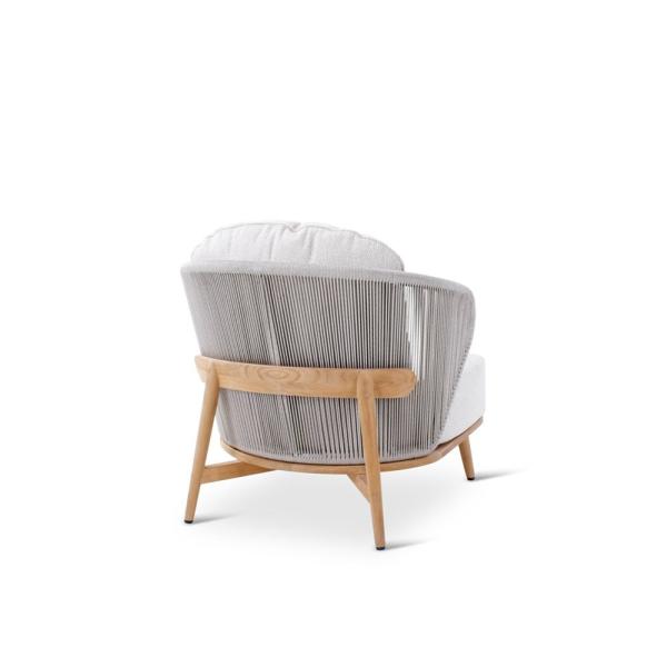 Chaise longue d'extérieur Gabor en teck naturel - VDC