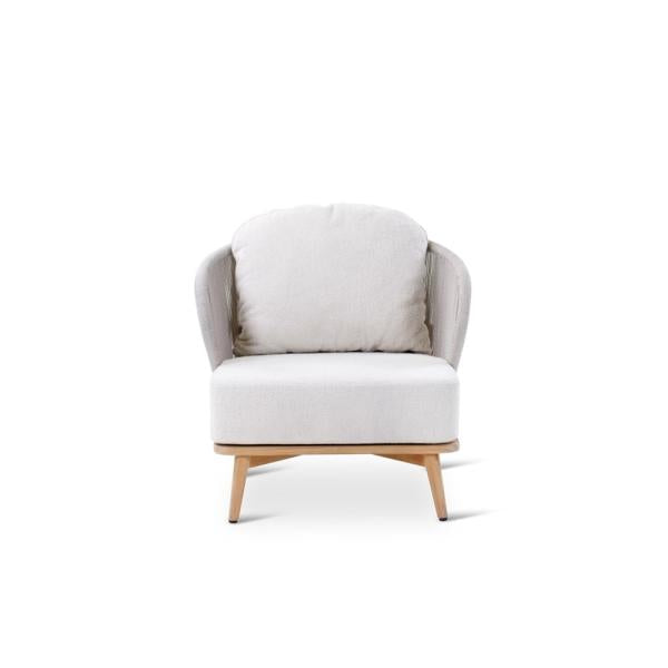 Chaise longue d'extérieur Gabor en teck naturel - VDC