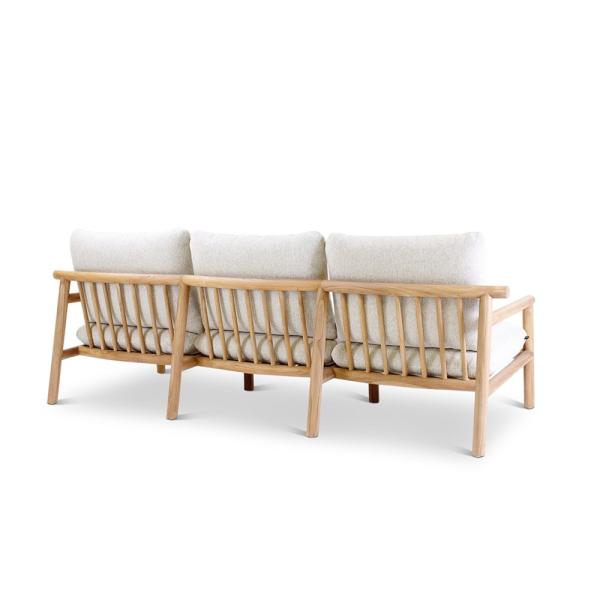 Chaise longue d'extérieur 3 places Kuro en teck - VDC