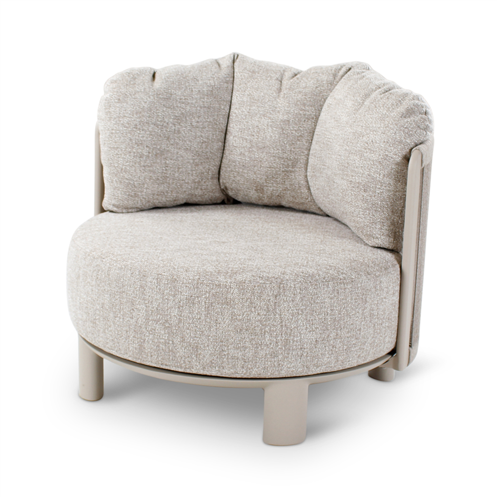 Outdoor loungeset Nimbo aluminium en stone weving, incl. kussens en cover - VDC