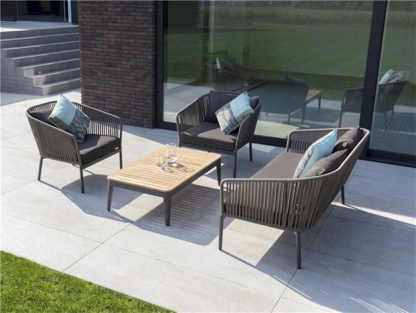 Fauteuil club d'extérieur Clavo, coussins inclus - VDC
