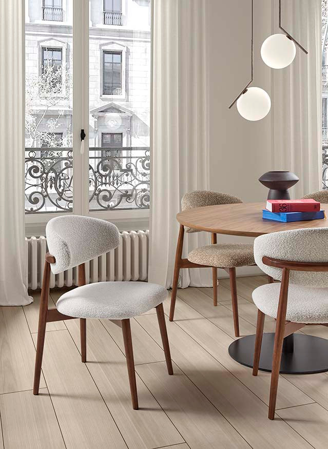 Chaise Luzt en noyer - DEZ