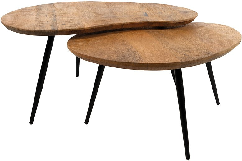 Table basse Erfurt organique, set de 2 - NW