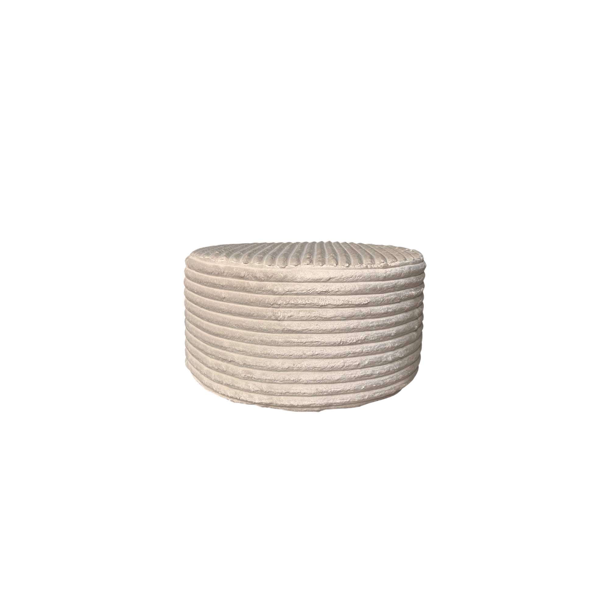 Poef | Rond | 60 cm | Tilia 03 | Beige - STF