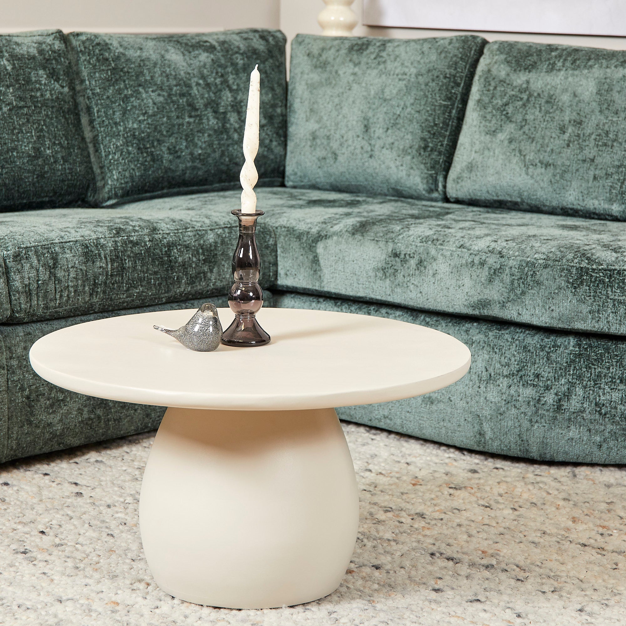 Sofa Alma | 2,5-zit + ottomane rechts | groen - STF