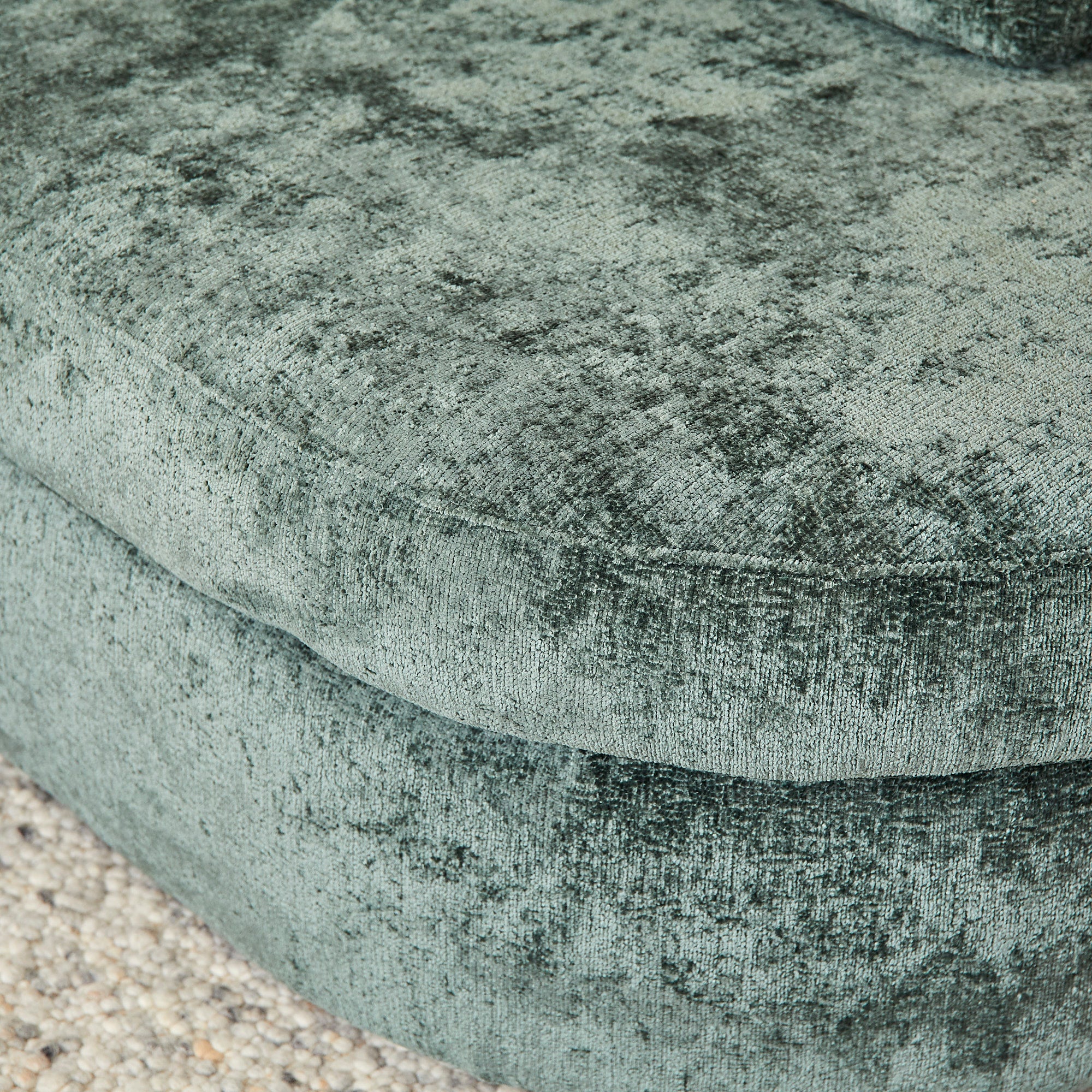 Sofa Alma | 2,5-zit + ottomane rechts | groen - STF