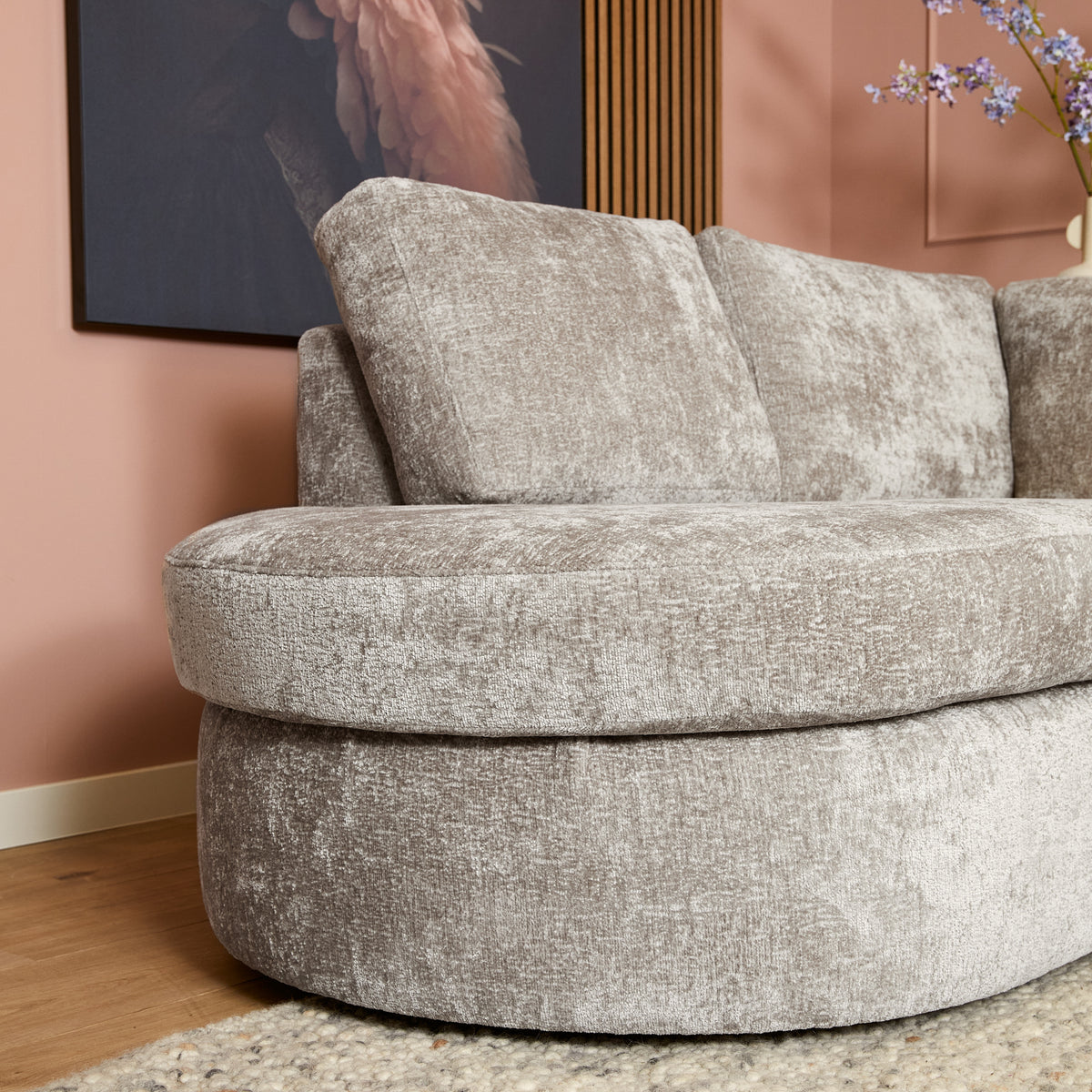 Canapé Alma | Divan gauche + canapé 2,5 places | Beige - STF