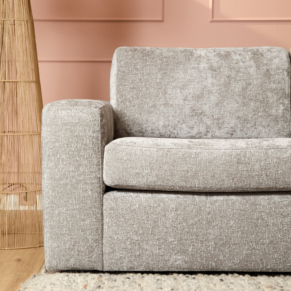 Canapé Alma | 2,5 places + Pouf droit | Beige - STF